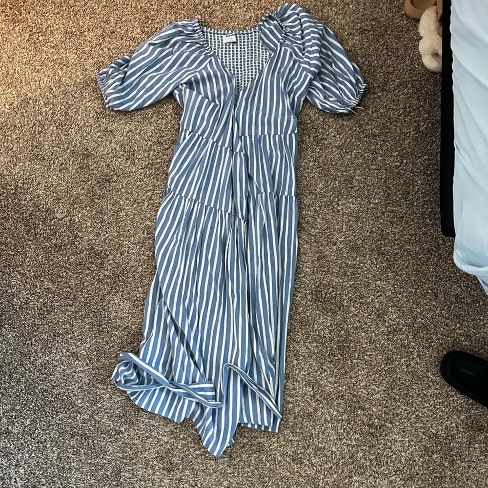 NWOT Old Navy Striped Wrap Dress